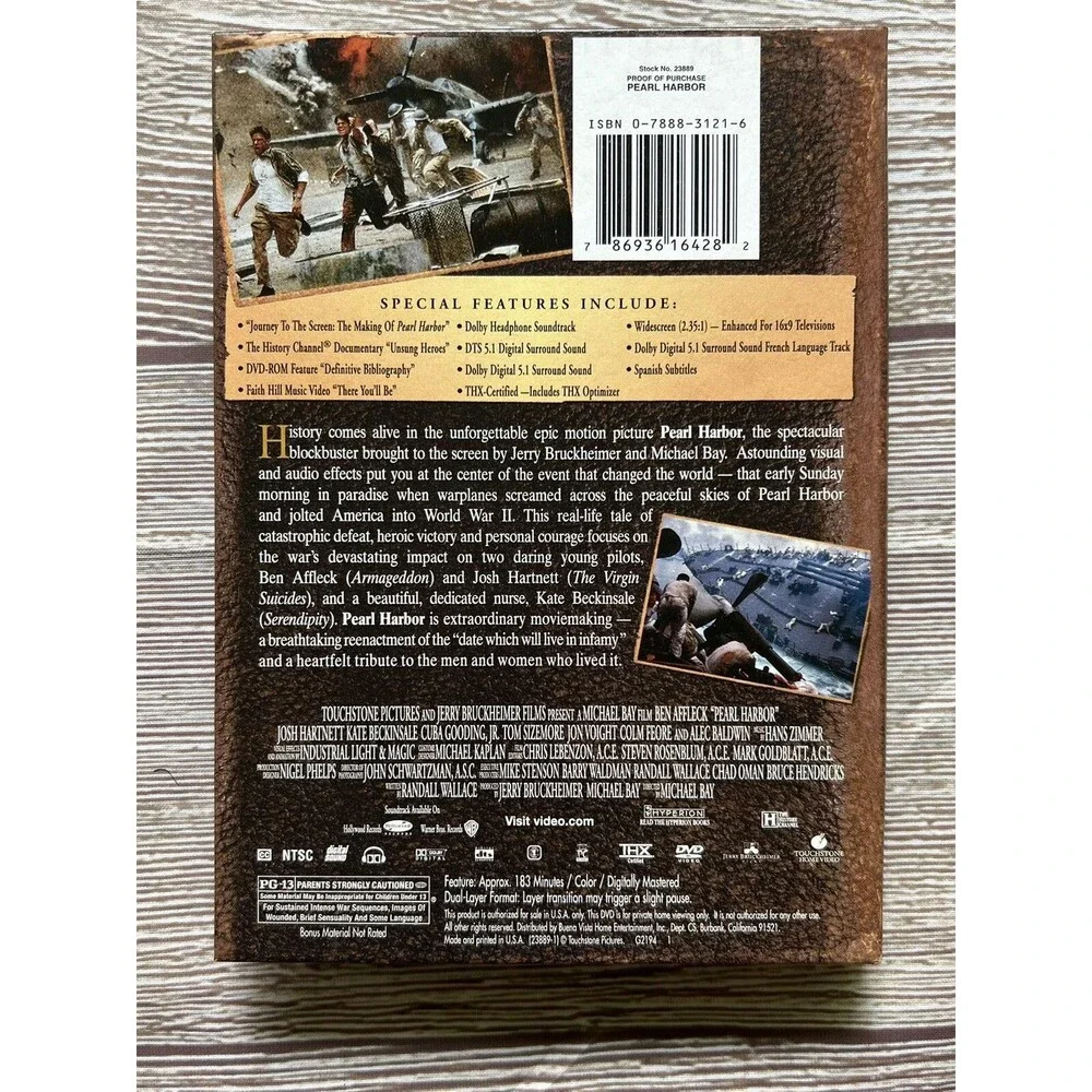 Pearl Harbor (DVD, 2001, 2-Disc Set, Widescreen 60th Anniversary... - Picture 2 of 4